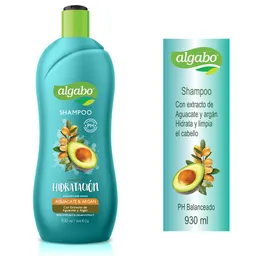 Algabo Shampoo Hidratante con pH Balanceado Aguacate y Argán