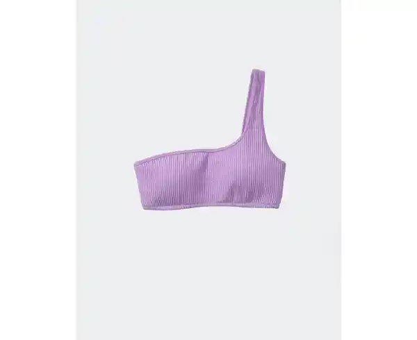 Top Traje de Baño Aerie Morado Talla SMALL American Eagle