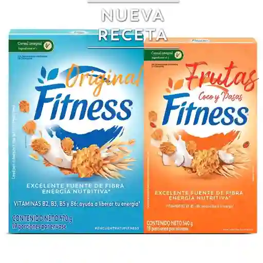 Cereal FITNESS Original x 570g + Cereal FITNESS Frutas x 540g