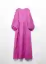 Vestido Danone-A Fucsia Talla S Mujer Mango