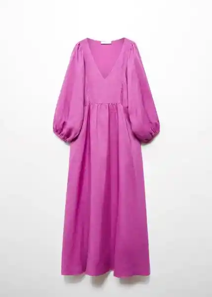 Vestido Danone-A Fucsia Talla S Mujer Mango