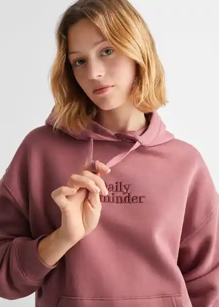 Sudadera Daily Niñas Rosa Talla 18 Mango