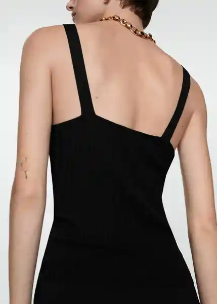 Top Lana Negro Talla XS Mujer Mango