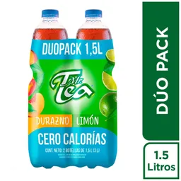 Té Mr. Tea DuoPack Cero Limon + Durazno x 1.5L