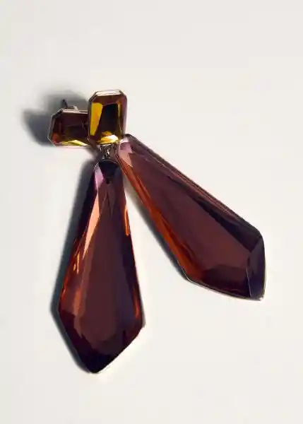 Pendientes Sultana Naranja Talla 99 Mujer Mango