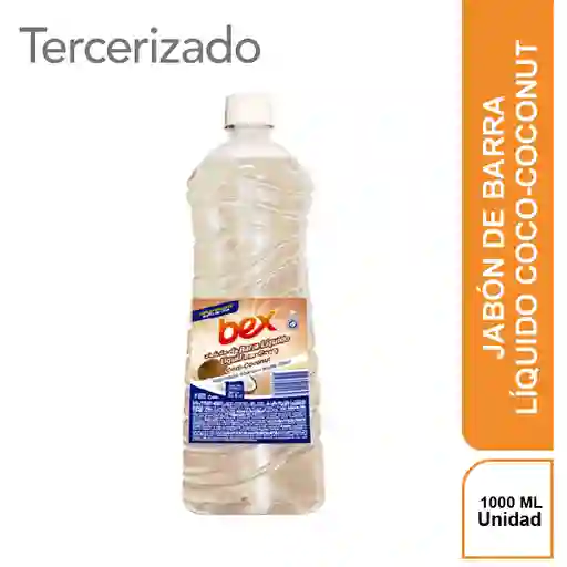 Bex Jabon Barra Líquido Coco