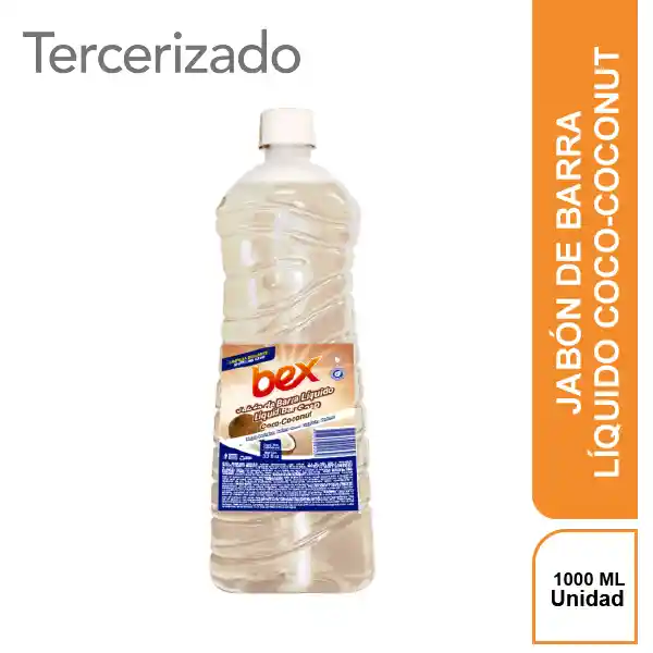 Bex Jabon Barra Líquido Coco