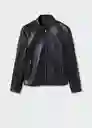 Chaqueta Cazadora Cuir Negro Talla XXL Hombre Mango