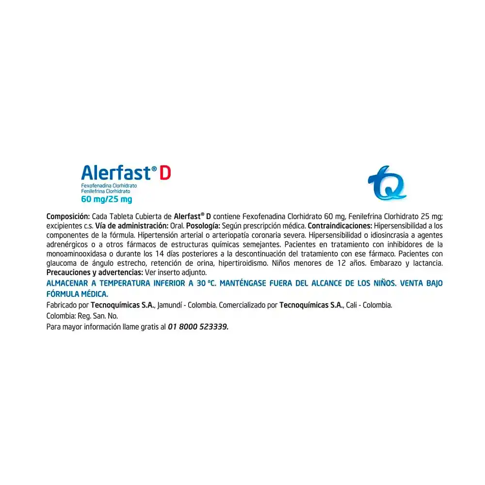 Alerfast D (60 mg / 25 mg)
