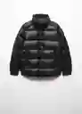 Abrigo Anorak Snowy Negro Talla S Mujer Mango