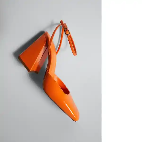 Zapato Disco Naranja Talla 39 Mujer Mango