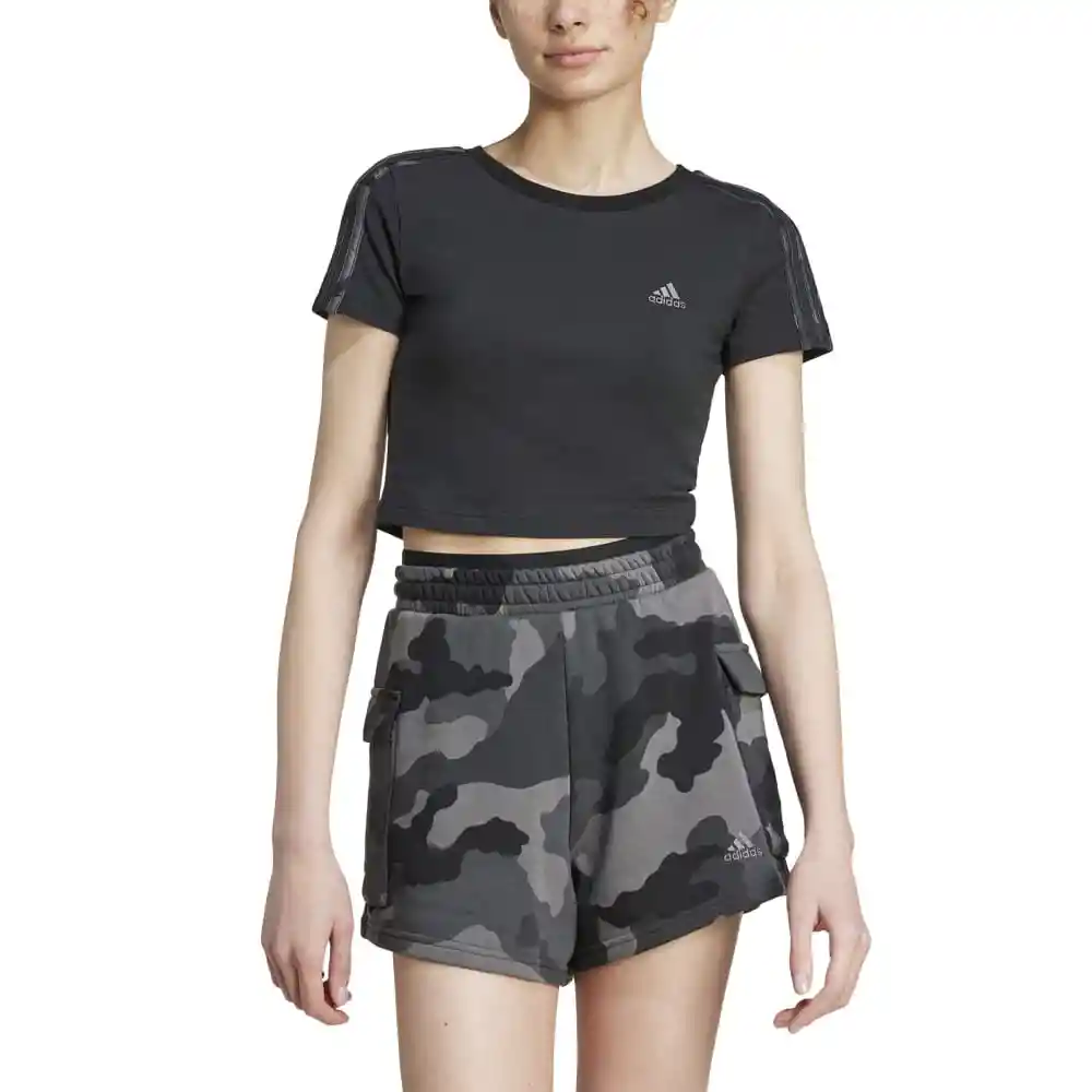 Adidas Camiseta Camo3S Baby T Mujer Negro S