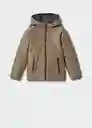 Abrigo Anorak Sebas Coffee Talla 08 Niños Mango