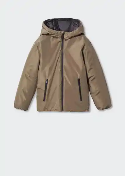 Abrigo Anorak Sebas Coffee Talla 08 Niños Mango