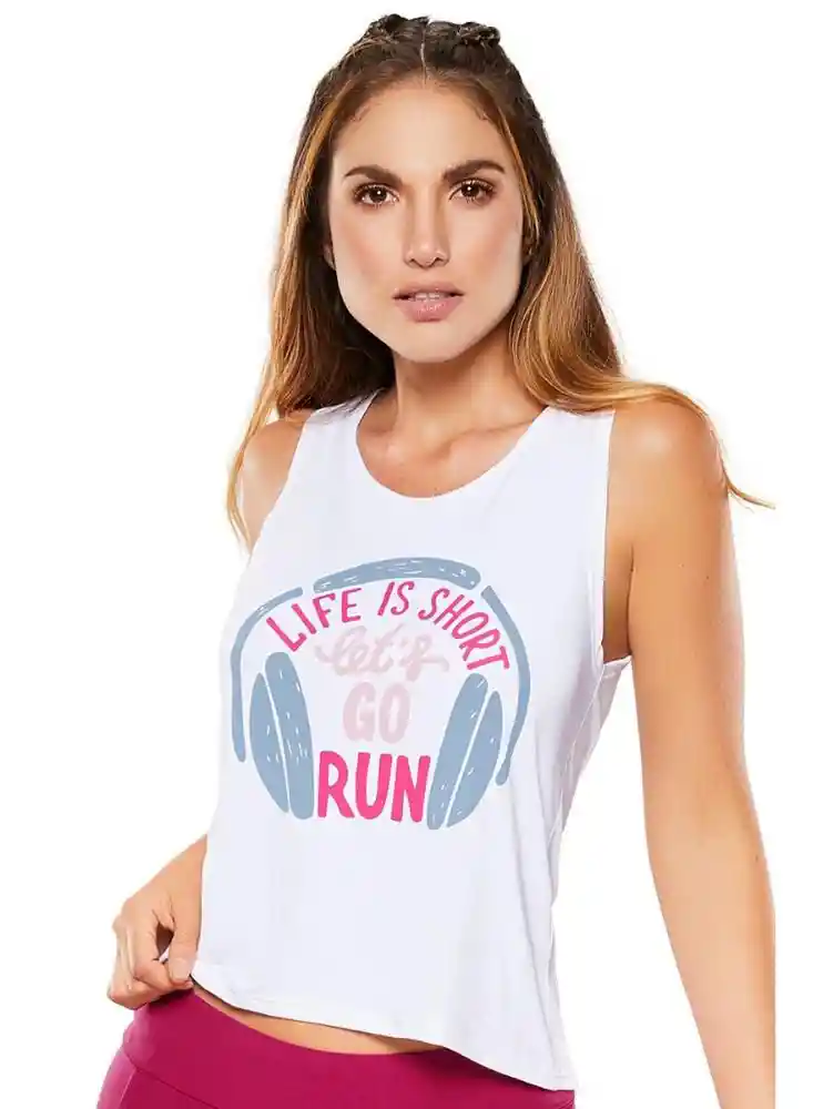 Camisilla Deportiva L-blanco