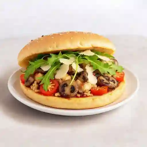 Pizzandwich de pollo  champiñón