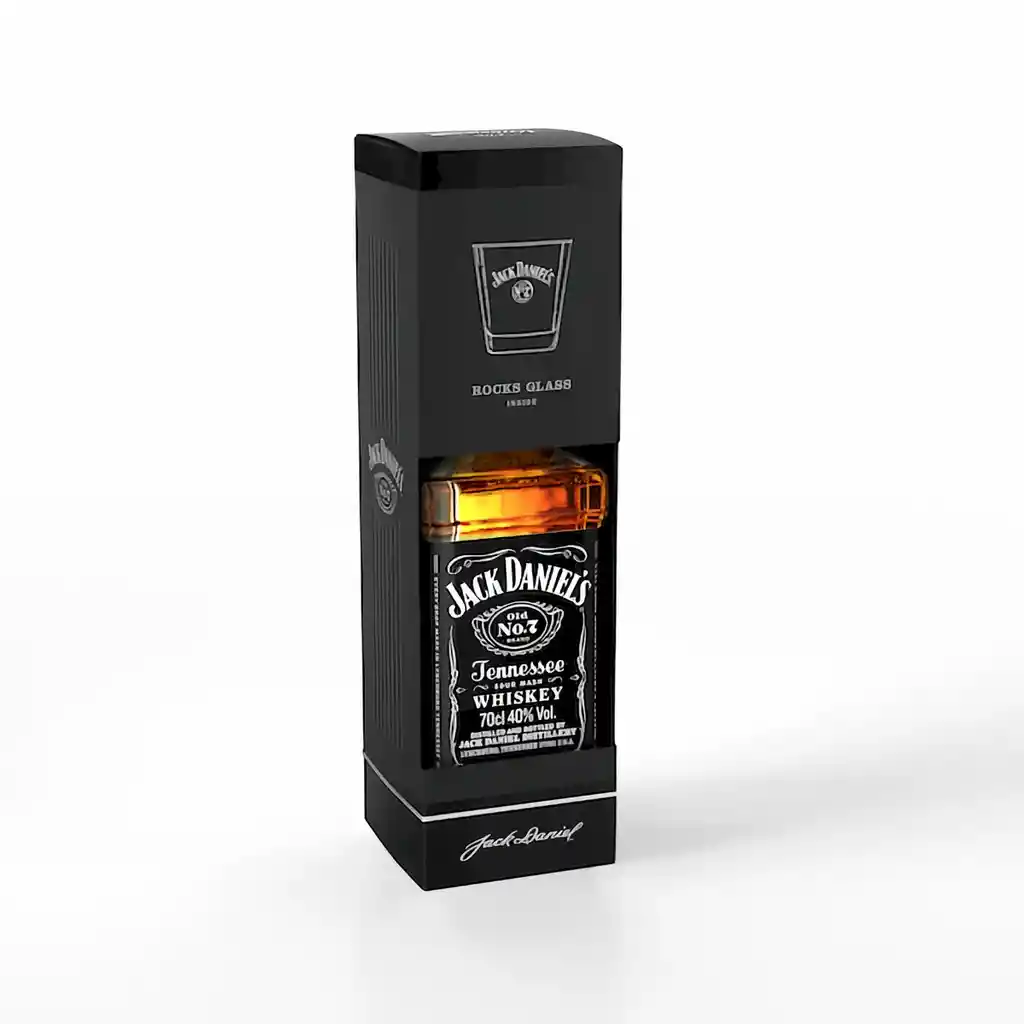 Jack Daniels Whisky 700 Ml + Caja + Vaso