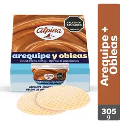 Alpina Arequipe Dulce Leche + Obleas