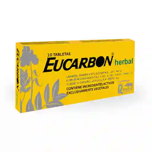 Eucarbon Herbal Laxante con Ingredientes Vegetales Tabletas