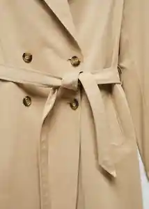 Abrigo Trench Beige Talla 19 Teen Niñas Mango