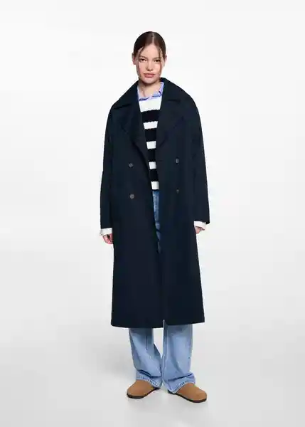 Saco Trench Trenchn Navy Talla 22 Niñas Mango