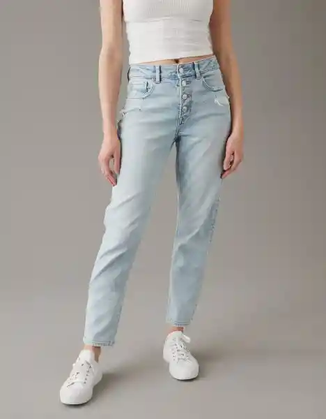 Jean Long Denim Mujer Azul Talla 4 American Eagle