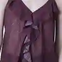 Blusa de Tiras Volante en Escote Multicolor M Fuera de Serie