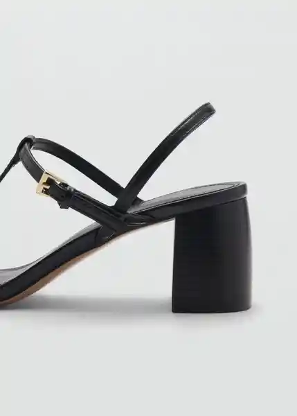 Sandalias Oporta Negro Talla 40 Mujer Mango