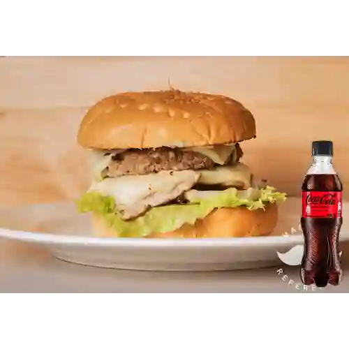 Combo Hamburguesa Mixta + Coca-Cola Sin Azúcar 400 ml