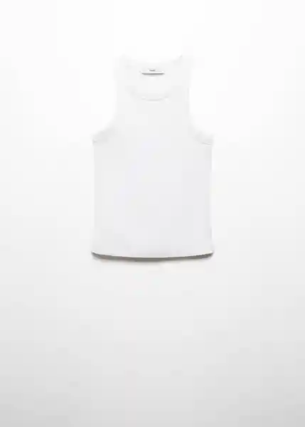 Top Boni Blanco Talla L Mujer Mango