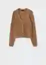 Cardigan Washin Camel Talla L Mujer Mango