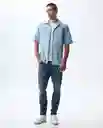 Camisa Hombre Azul Talla M 511G001_AZU114604 Americanino