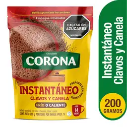 Corona Chocolate Instantáneo Clavos y Canela
