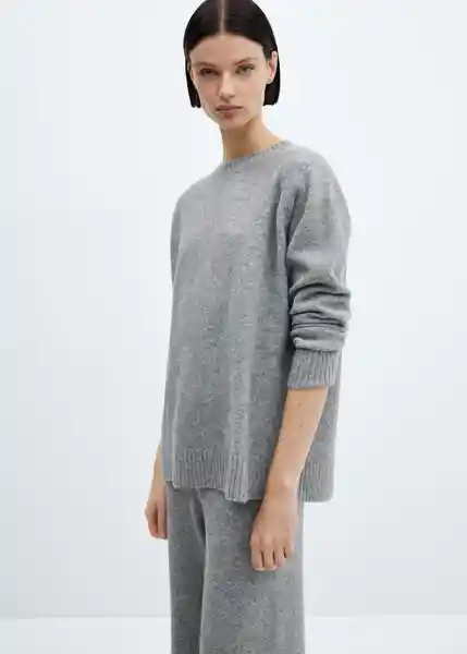 Sudadera Pijama Camila Mujer Gris Talla L Mango