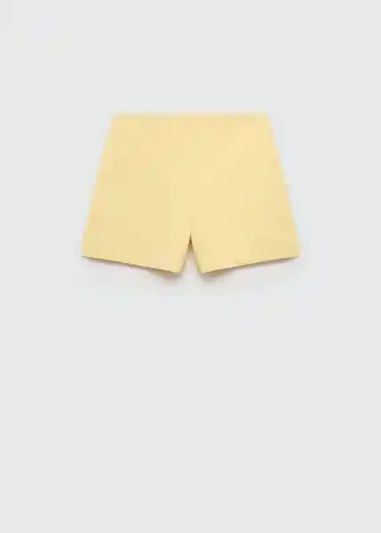 Short Lilo Amarillo Pastel Talla M Mujer Mango