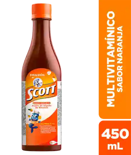 Emulsión De Scott Complemento Alimenticio Naranja