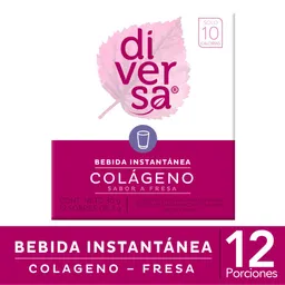 Diversa Bebida Instantánea con Colágeno Sabor a Fresa