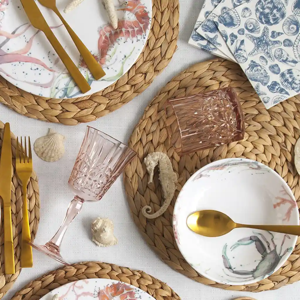 Ambiente Gourmet Set Vaso Ágata Rosado