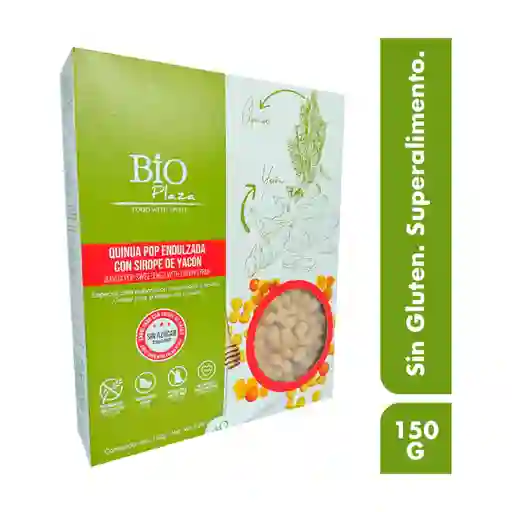 Bio Plaza Cereal de Quinoa Pop Endulzada con Sirope de Yacón