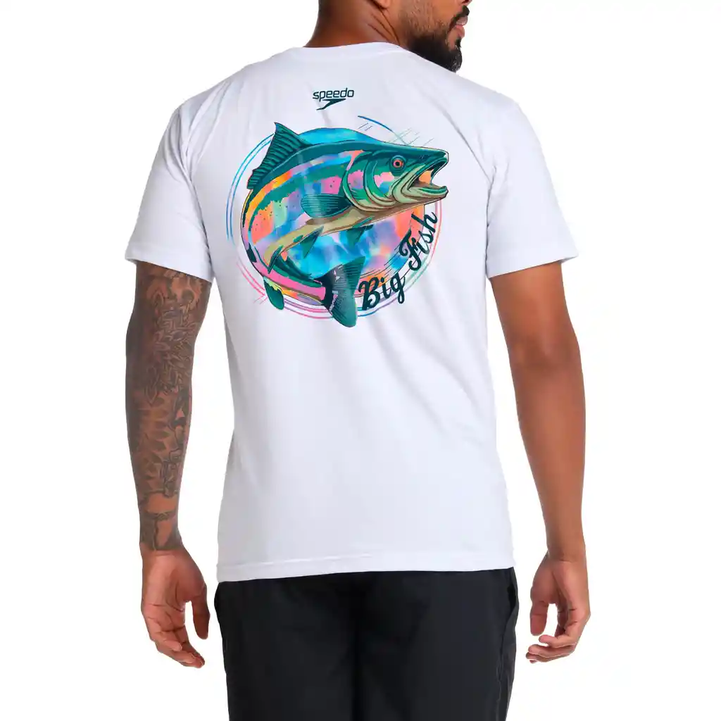 Camiseta Manga Corta Dynamic Reef Hombre Blanco-l