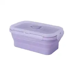 Contenedor Alimento Plegable Silicona Púrpura 800 mL Miniso