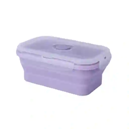 Contenedor Alimento Plegable Silicona Púrpura 800 mL Miniso