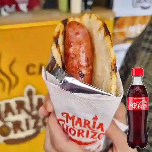 Chorizo Santarrosano +Arepa Paisa +Cocacola Org 400ml