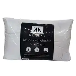 Almohada 50x70x35 Cm 2 Un. Kla-50-x2 Microfibra Klassy