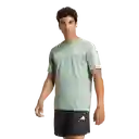 Adidas Camiseta Tr-Es Base 3S Manga Corta de Hombre Verde S