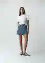 Camiseta Mujer Crudo Puro Claro Talla L 402G058 Naf Naf