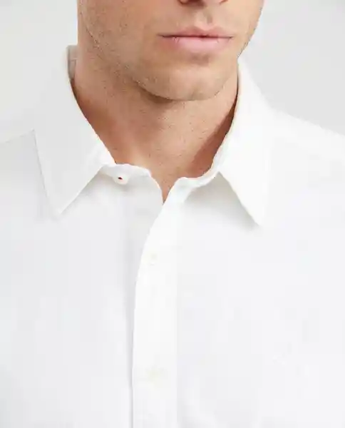 Camiseta Dyed Twill Masculino Blanco 0 Claro T. M Chevignon