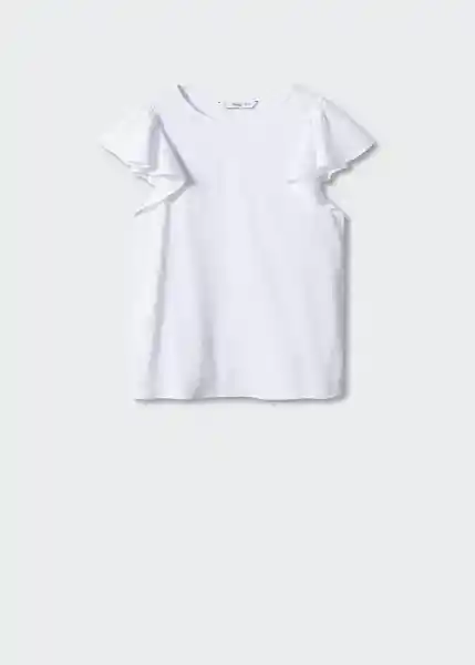 Camiseta Hani Blanco Talla 18 Mujer Mango