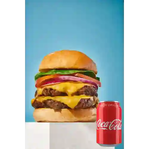 Combo Double Cheeseburger +Cocacola Orig 330 ml