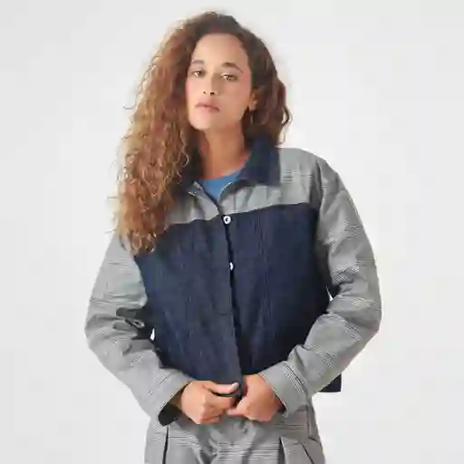 Chaqueta Cuello Sport Manga Larga Multicolor Talla M 721721